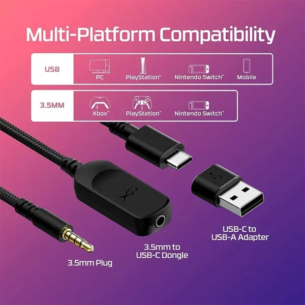 هدست هایپرایکس کلود3 بلک -Cloud 3 black HyperX
