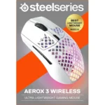 موس استیل سریز آروس3 رنگ سفید(برف) بی سیم- Aerox 3 snow SteelSeries