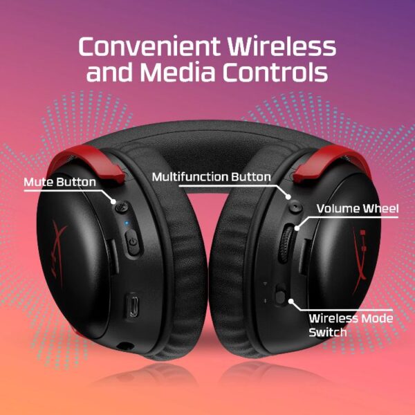 هدست HyperX Cloud III S Wireless مشکی - Image 3