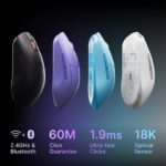 موس گیمینگ SteelSeries Rival 3 Wireless Gen 2 بنفش - Image 2